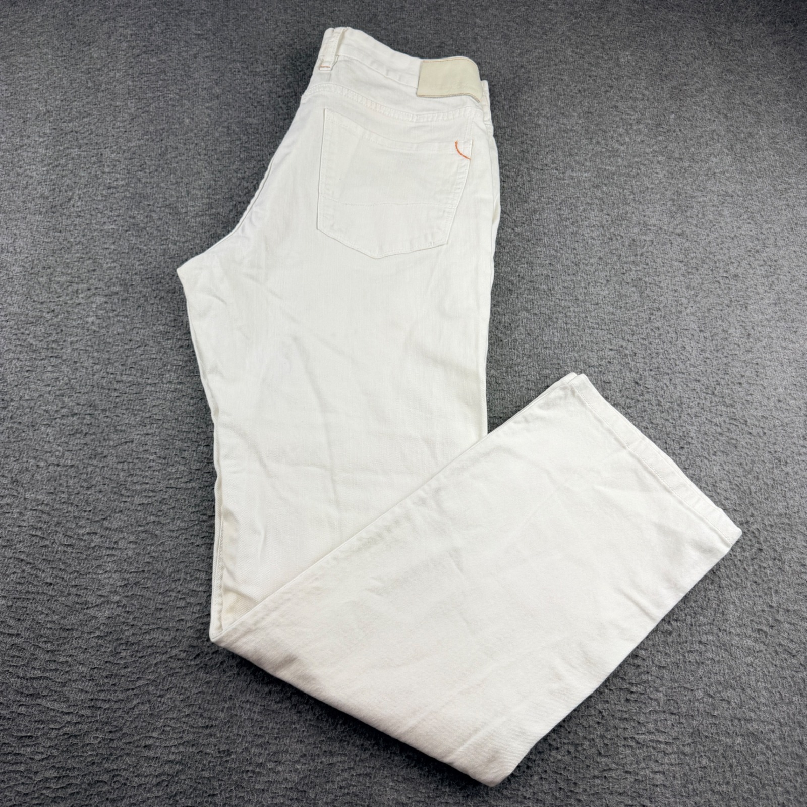 Tommy Bahama Vtg Baja Coast Men's White Denim Jeans 33x32 Authentic Straight Leg